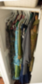 Interior of a women's closet