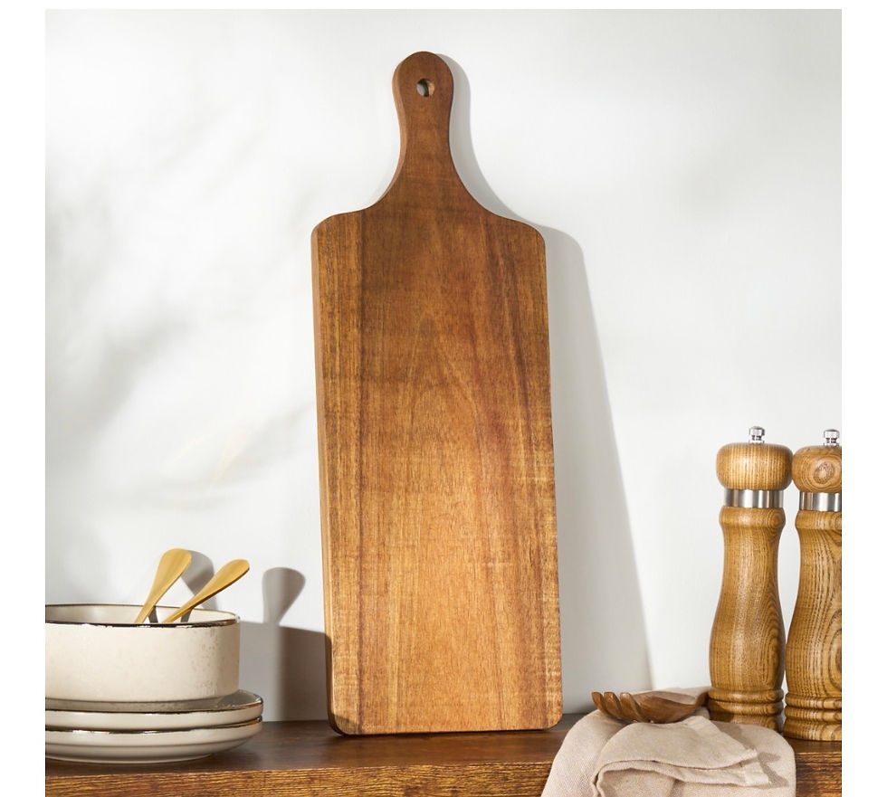 OHS Acacia Wooden Cutting Board - Natural 6.50
