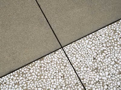 Using exposed aggregate concrete