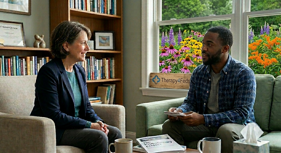 Therapy for fired federal employees experiencing trauma - Free or reduced cost sessions