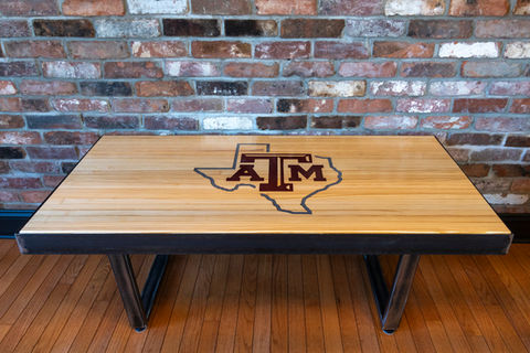 Texas A&M Official coffee table with big logo
