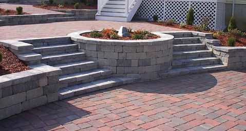 Concrete Block Stairs patio steps
