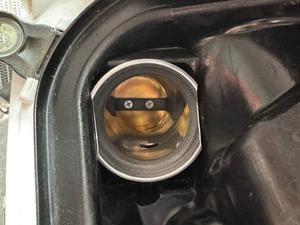 Intake velocity stack to replace reed cage on 4 stroke dual sport bike