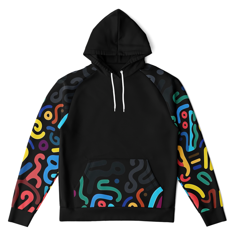 LEVELS™ Scribbles Raglan Fleece Hoodie