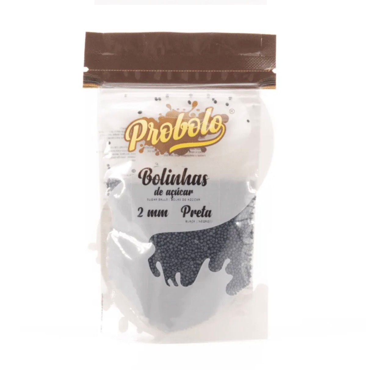 Bolitas de azúcar negra 2mm 60gr