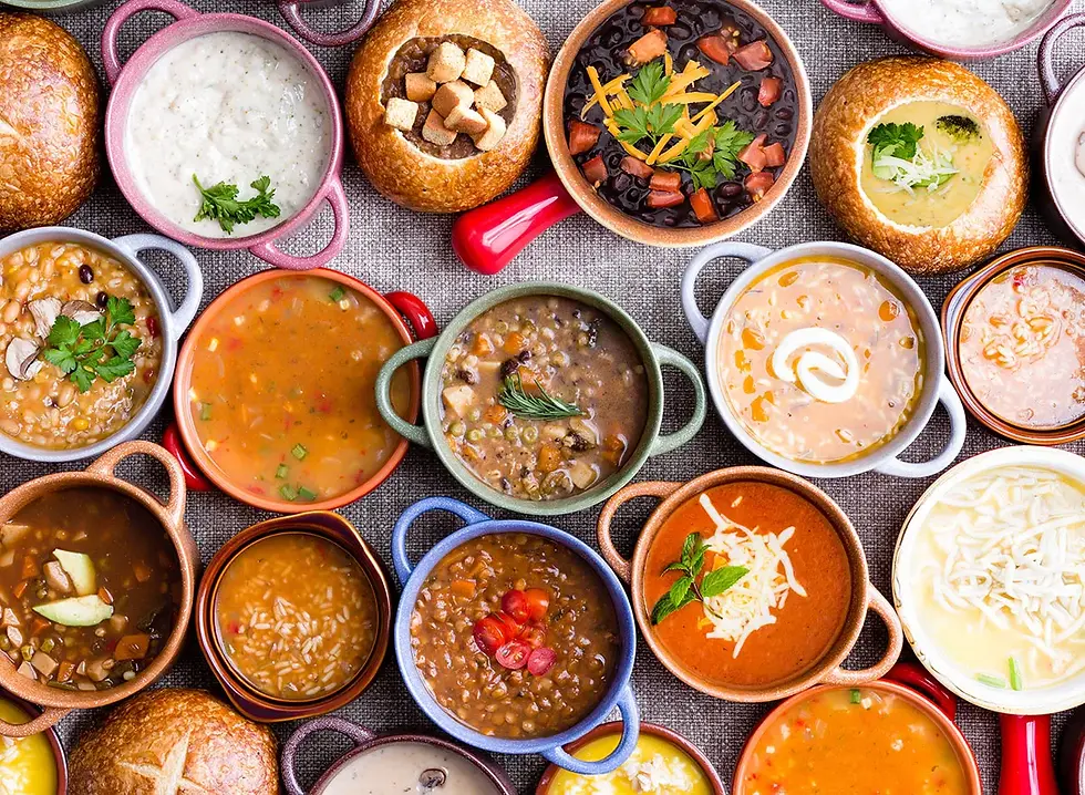Arranged Food and Objects