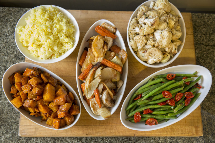 Arranged Food and Objects