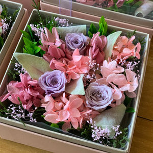 プリザーブドフラワーのフラワーボックス