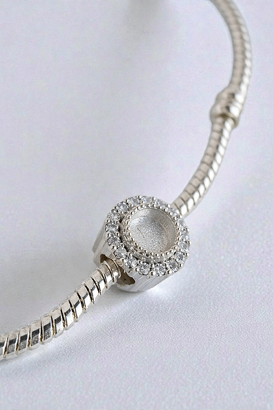 CC228 Halo CZ Charm