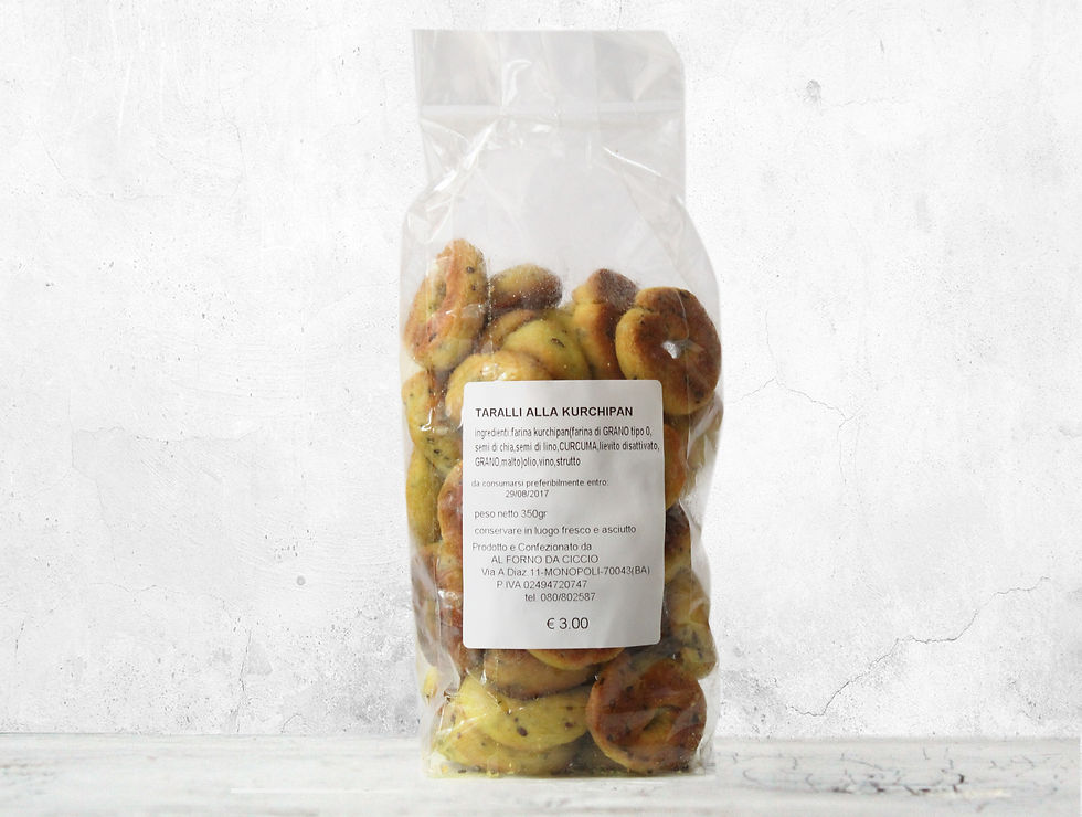 “TARALLI KURCHIPAN” Baked Bread Nibbles with Kurchipan