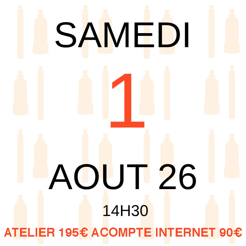 Atelier du Samedi 1 août 2026, 14H30