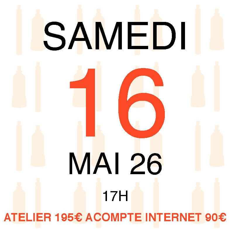 Atelier du Samedi 16 mai 2026, 17H