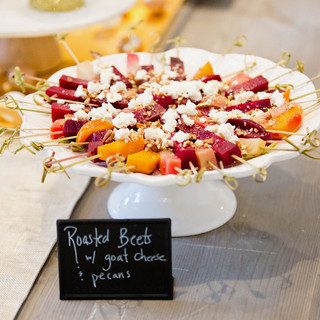 Roasted Beets w/goat cheese and pecans