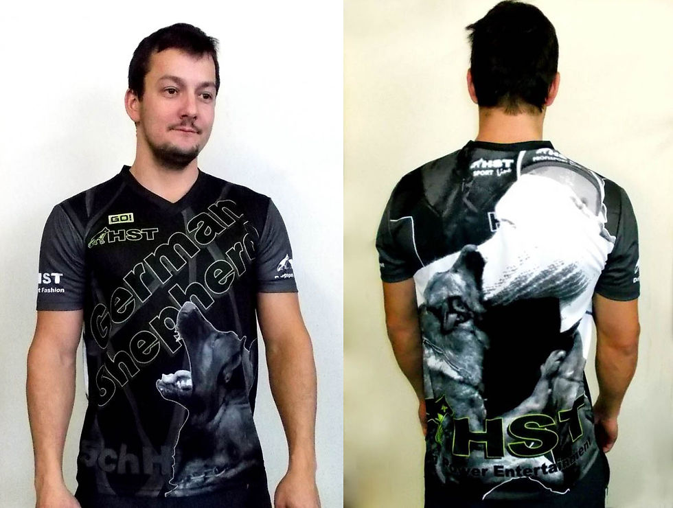 T-Shirt GO "German Shepherd" Homem