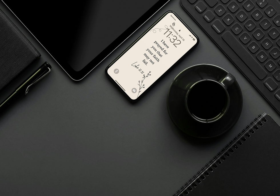 Thumbnail: Luke 22:32 Bible Verse Phone Wallpaper (Digital Download)