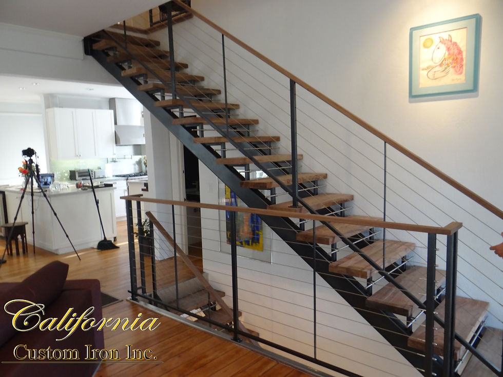 dual stringer staircase steel