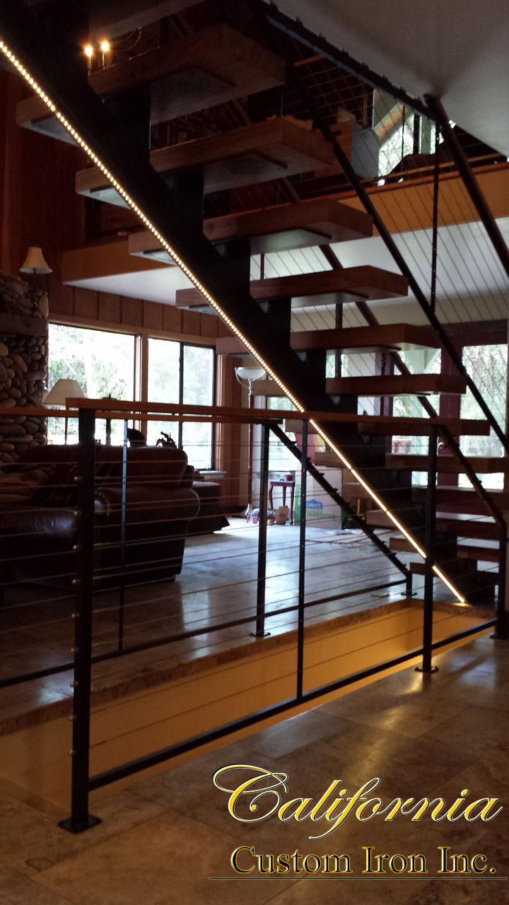 single stringer staircase