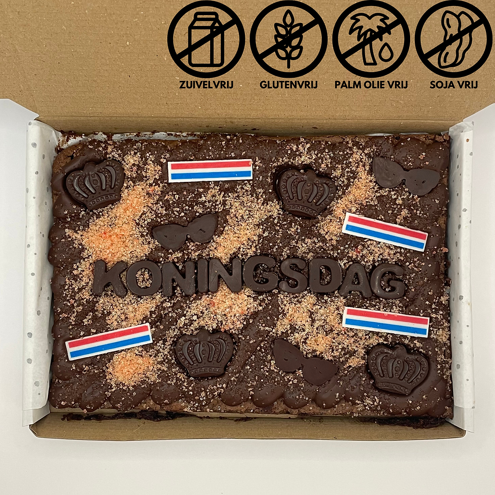 koningsdag chocolade brownie