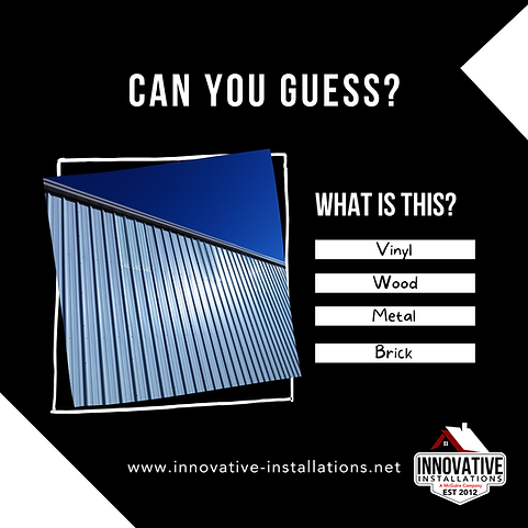 Metal siding