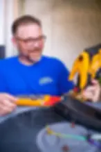 Comfort Technology Technician Working On HVAC in Colonial Williamsburg, VA