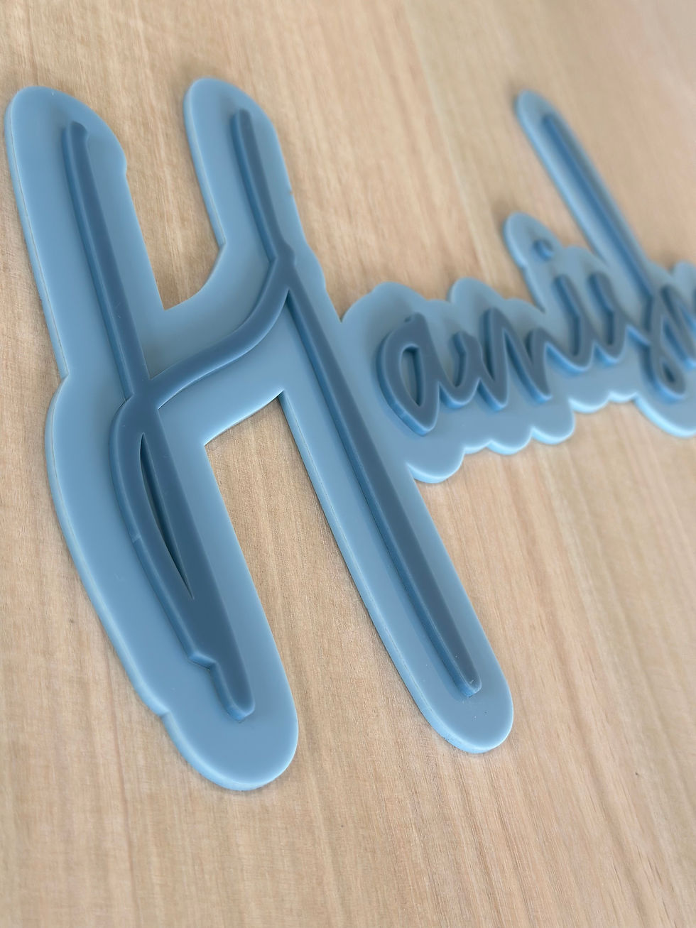 Thumbnail: Name wall plaques - Double Layer