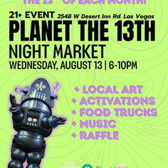Slonina ARTSpace & Planet 13 Launch Planet the 13th Night Market Aug 13