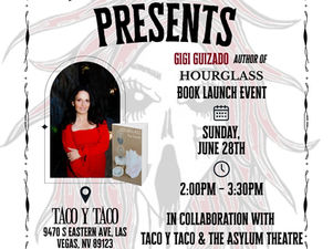 Join Gigi Guizado for her poetry book launch, HOURGLASS, on June 28