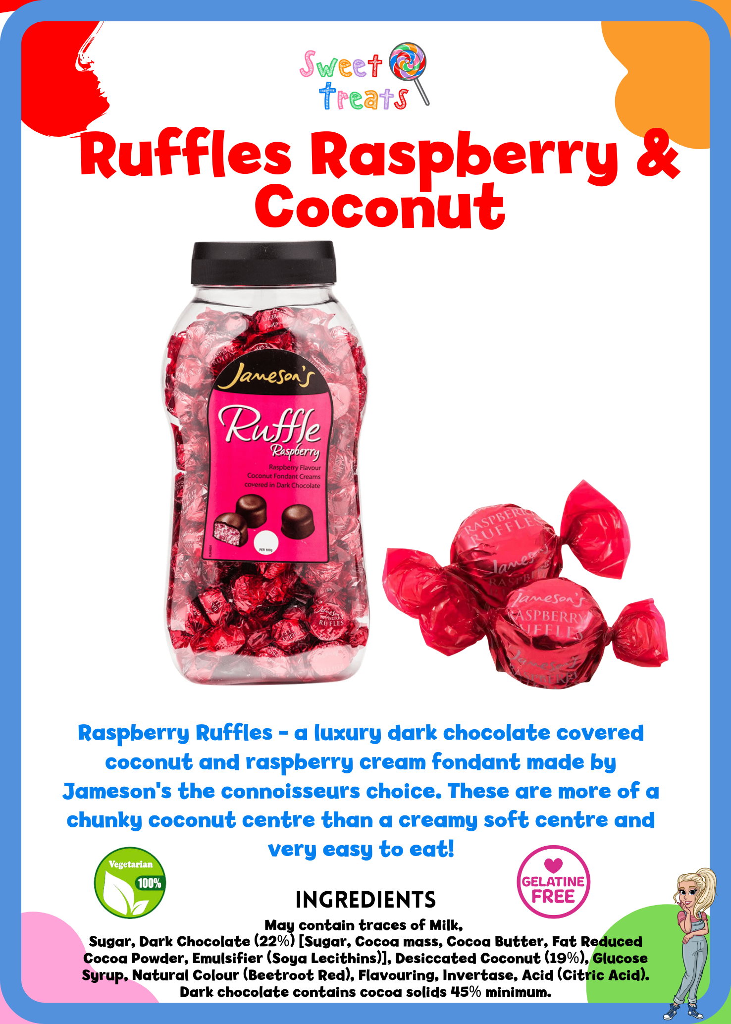 Raspberry Ruffles (Jamesons)