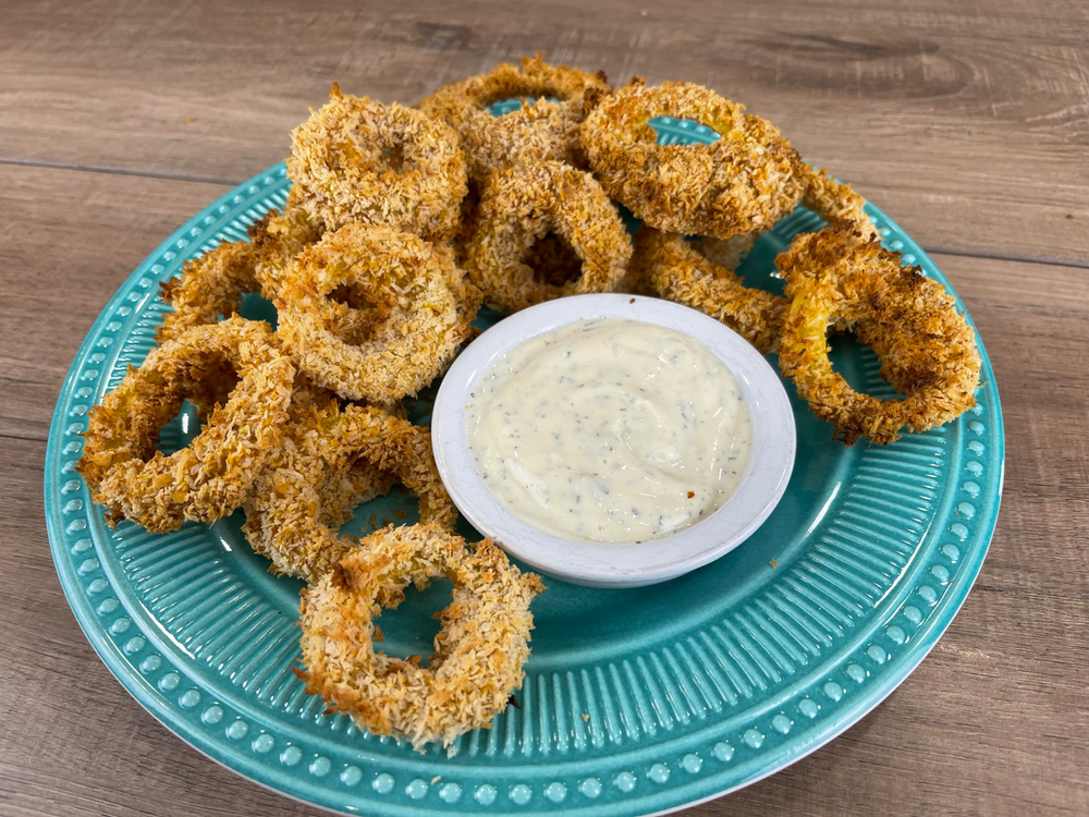 OilFree Air Fryer Onion Rings (Starch Solution Compliant)