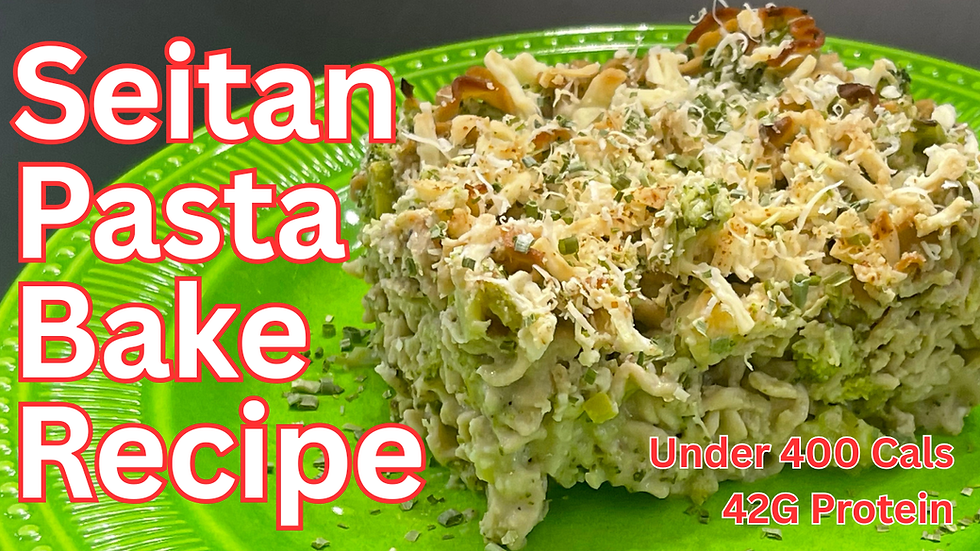 Seitan and Broccoli Pasta Casserole