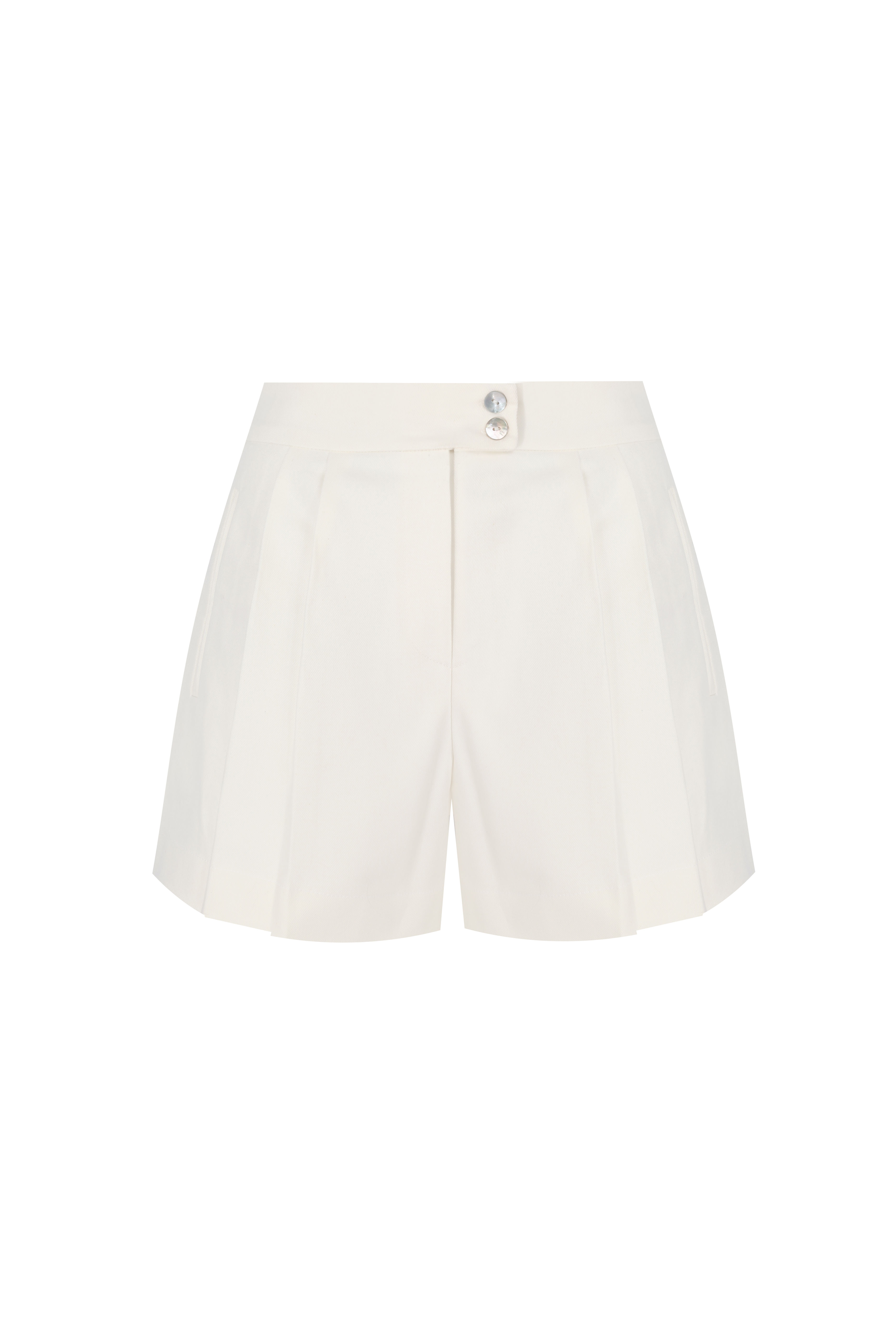 White cotton short 
