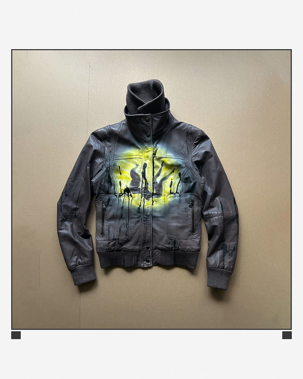 u.m.s. soless leather jacket