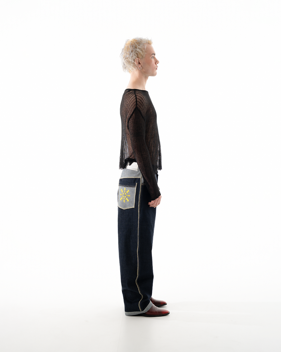 Thumbnail: U.M.S. RAW DENIM ITALY LOOSE FIT BLUE