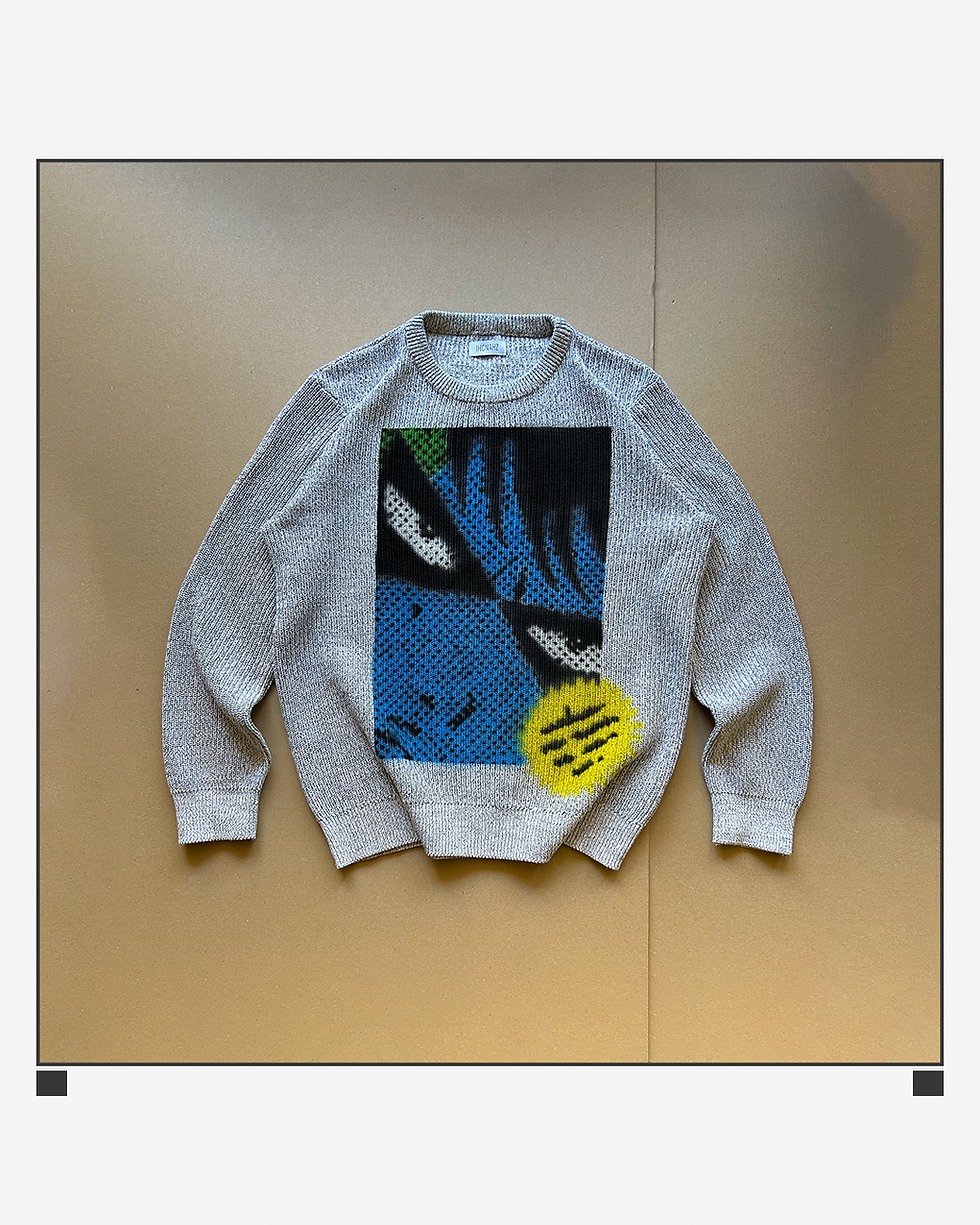 u.m.s. halftone knit sweater