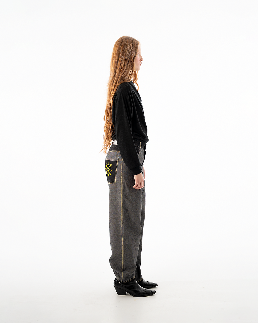 Thumbnail: U.M.S. INSIDE OUT LOOSE DENIM GREY