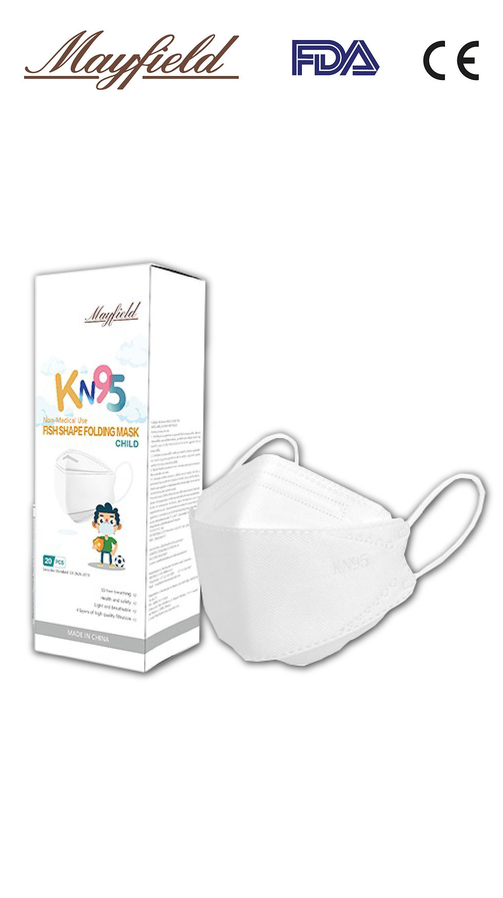 Máster de 1,000 Cubrebocas Infantil KF94