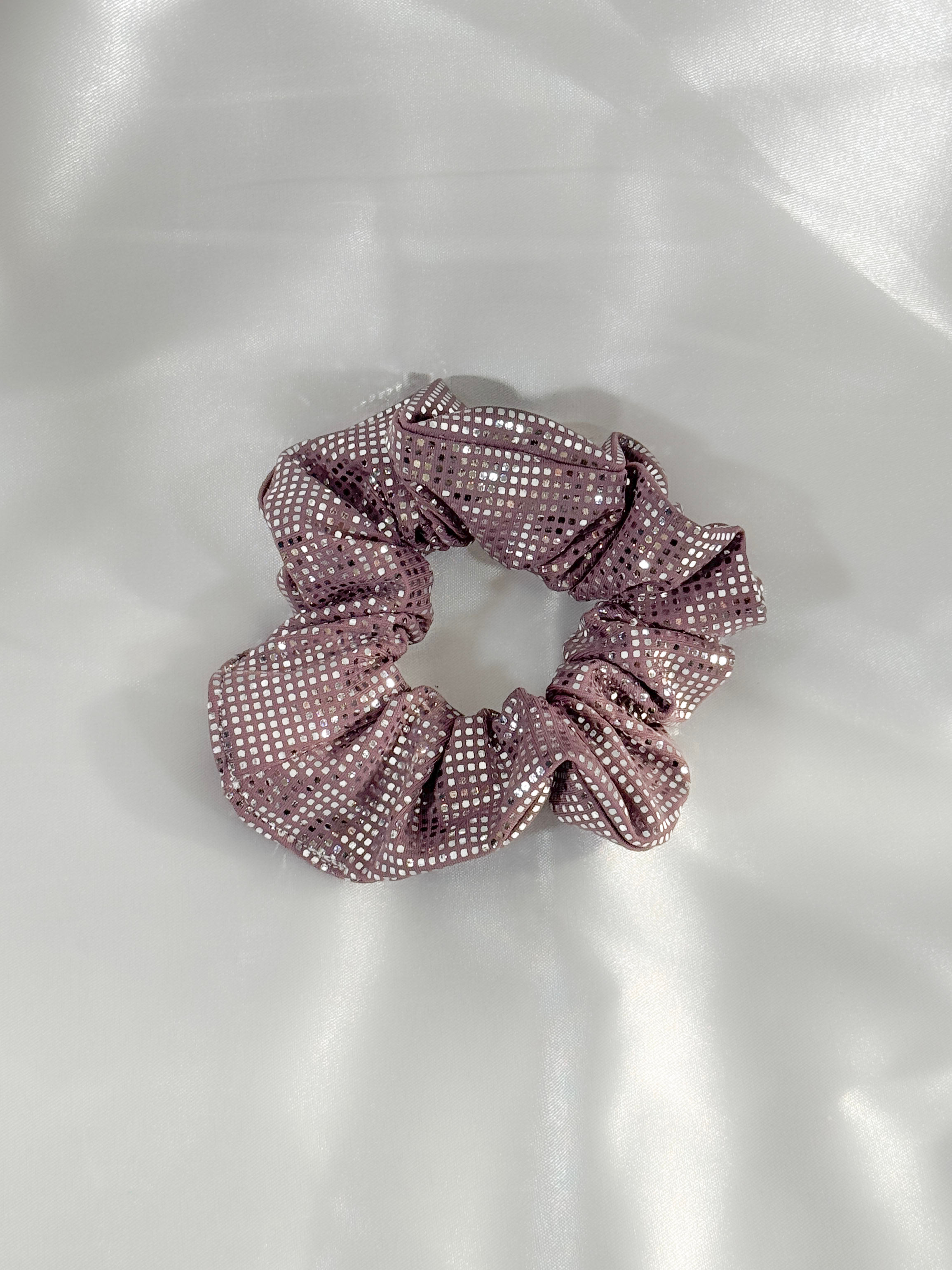 Small Mushroom Shimmer Scrunchie