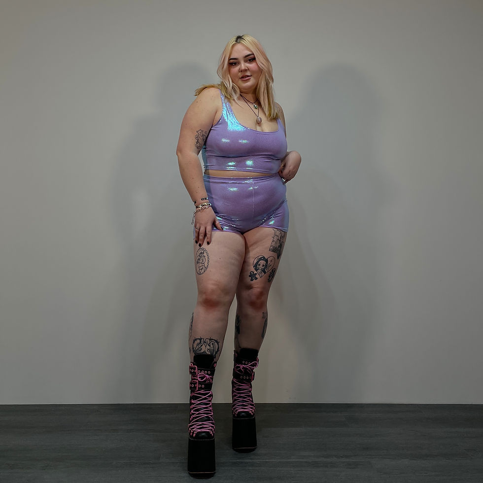 Thumbnail: Diamond Shimmer Scoop Neck Top