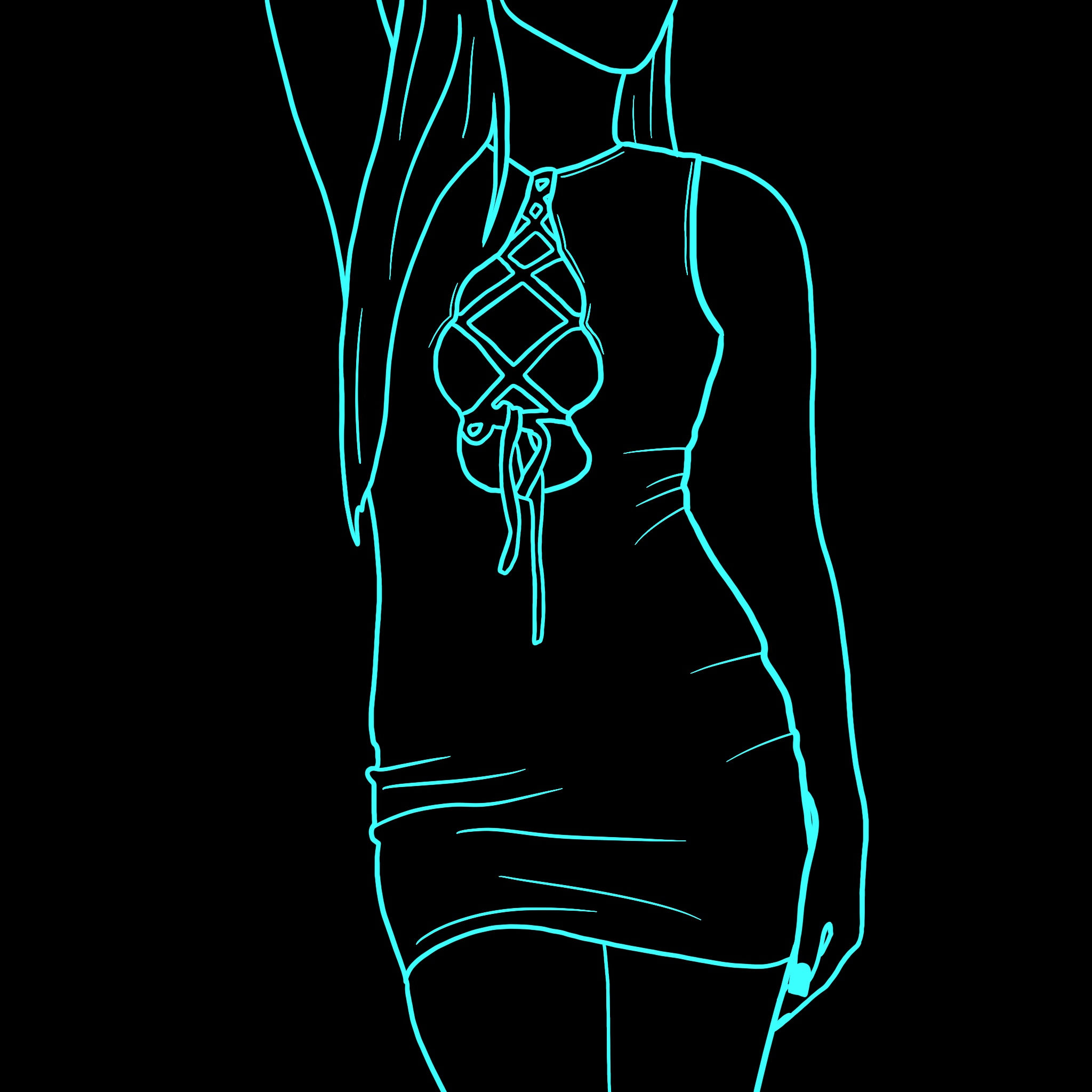 Custom Fabric Multi Way Lace Up Bodycon Dress