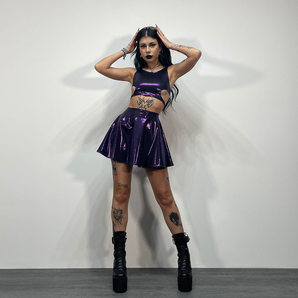 Thumbnail: Midnight Shimmer Cut Out Top