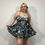 Thumbnail: Chain Reaction Lace Up Adjustable Skater Dress