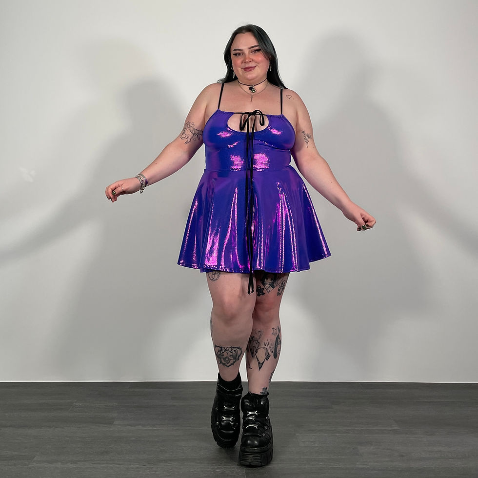 Thumbnail: Twilight Shimmer Skater Dress