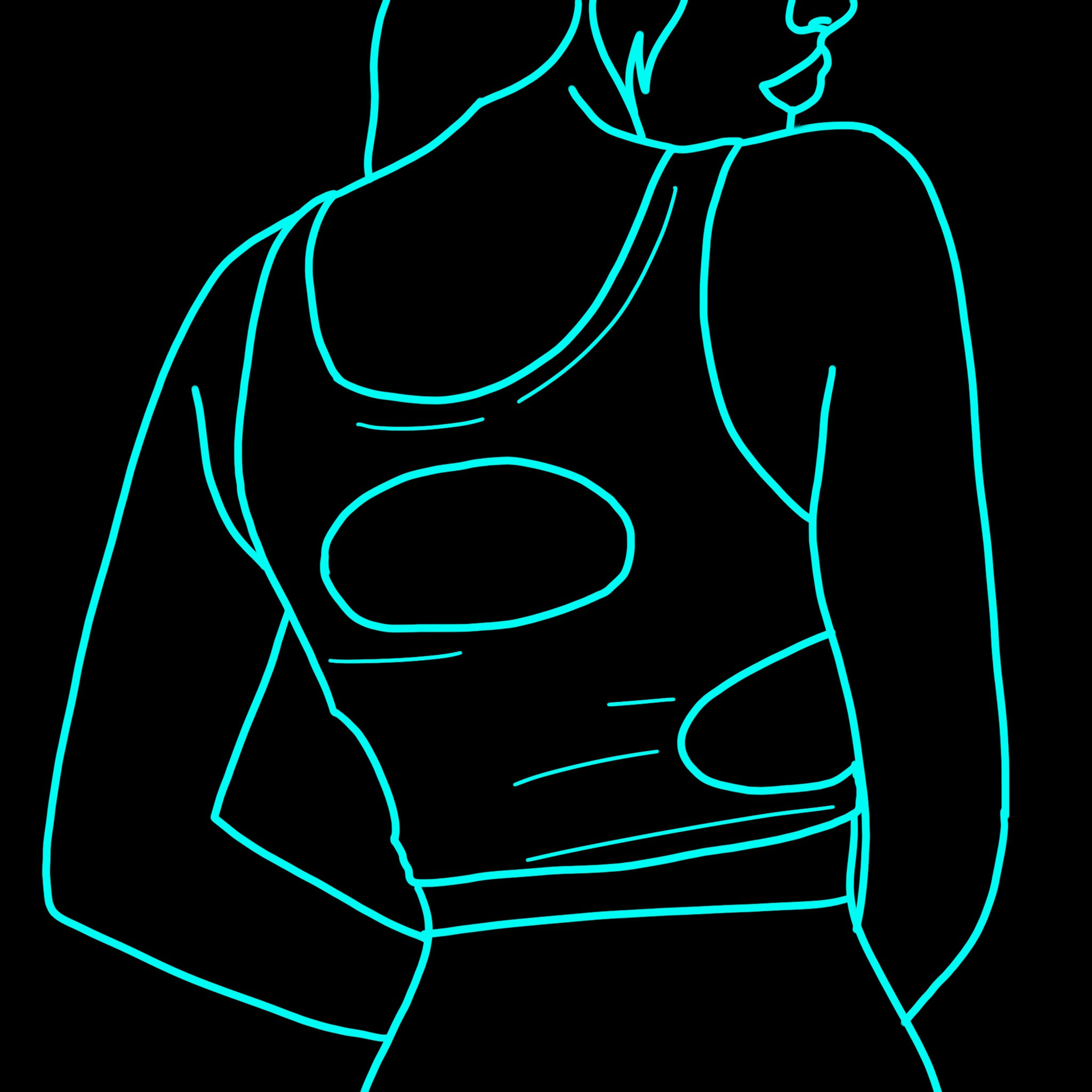 Custom Fabric Cut Out Top