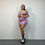 Thumbnail: White Dragon Flame A-Line Mini Skirt