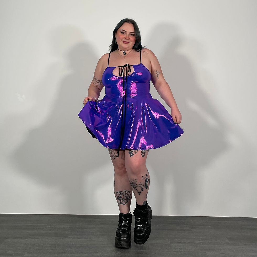 Thumbnail: Twilight Shimmer Skater Dress