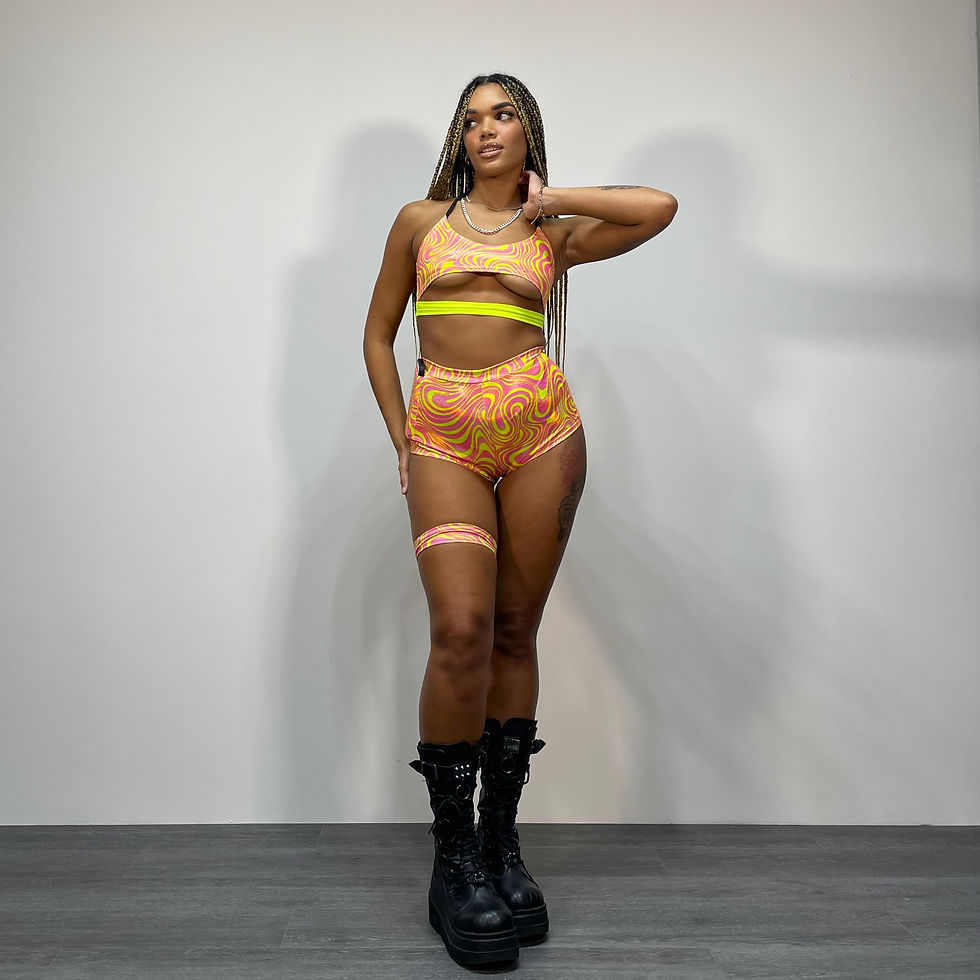 Thumbnail: Sweet Illusion High Waisted Pocket Hot Pants