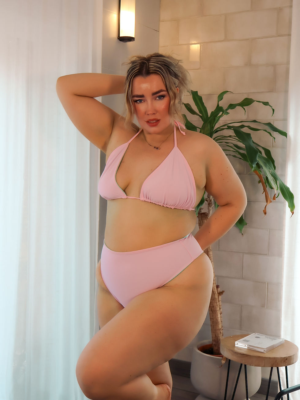 Thumbnail: Blossom Reversible High Waist Bikini Bottoms