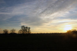 Winter sunset