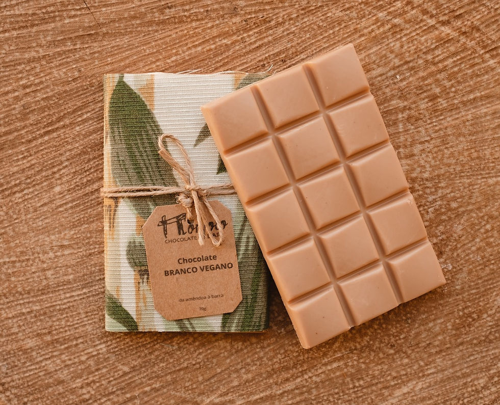 Thumbnail: Chocolate barra MONJOLO branco Vegano