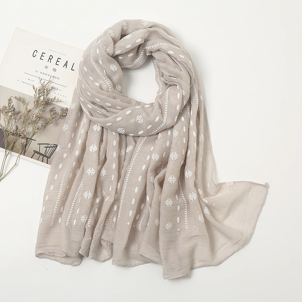 ScarfPro Sand Shade Printed Cotton Style Scarf